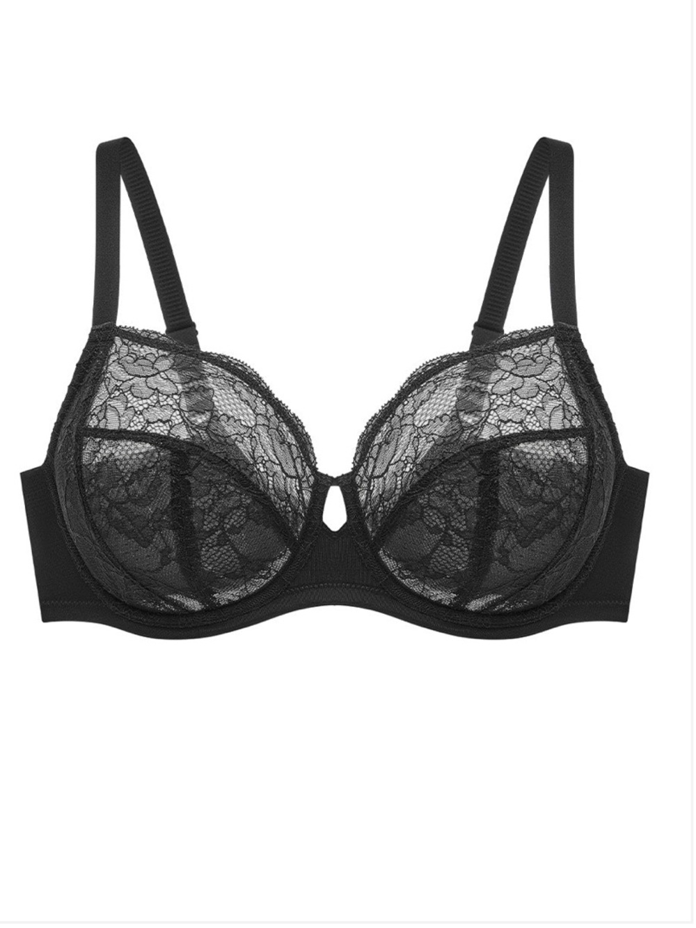 Simone 2.0 Flexwire Lace Bra - Black
